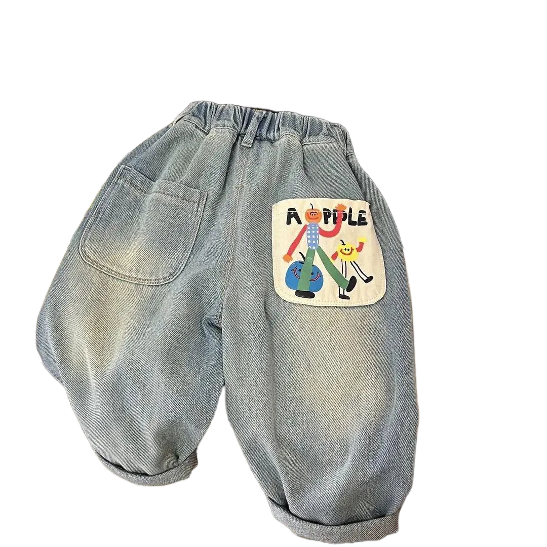 Apple Patch Jeans