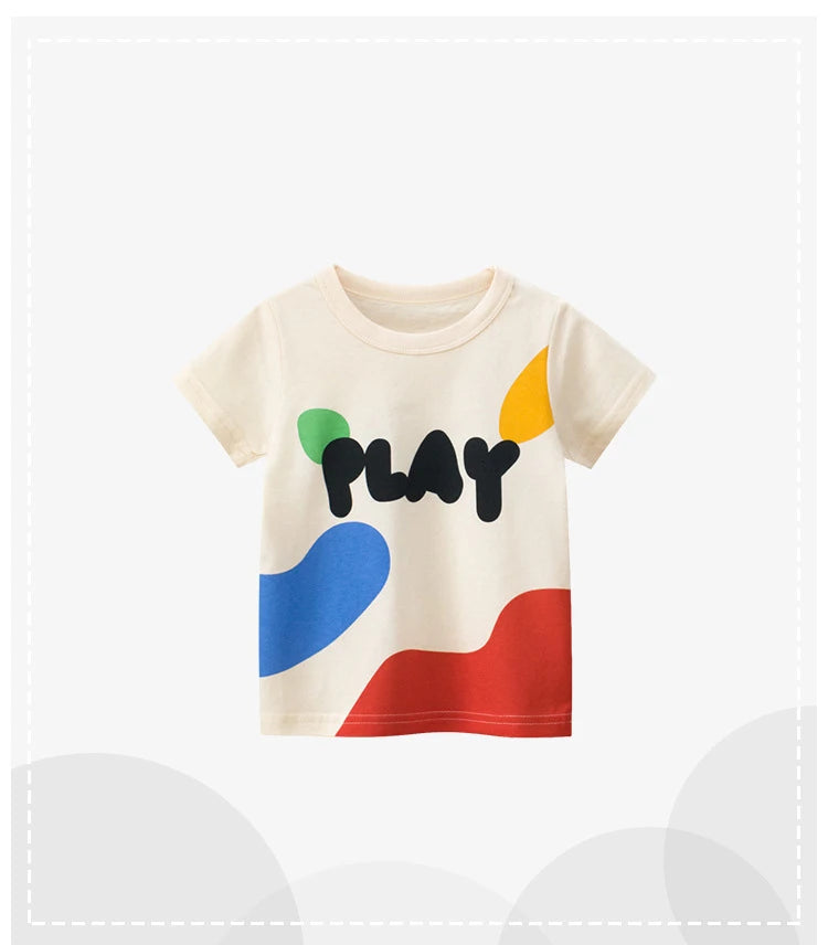 Short Sleeve Graffiti Print tshirt
