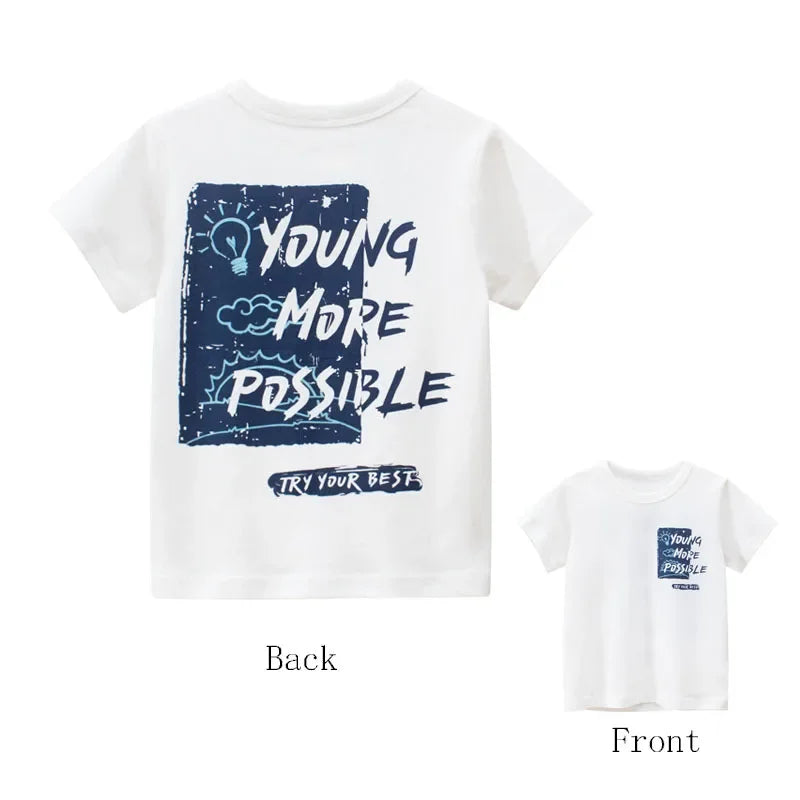 Short Sleeve Graffiti Print tshirt