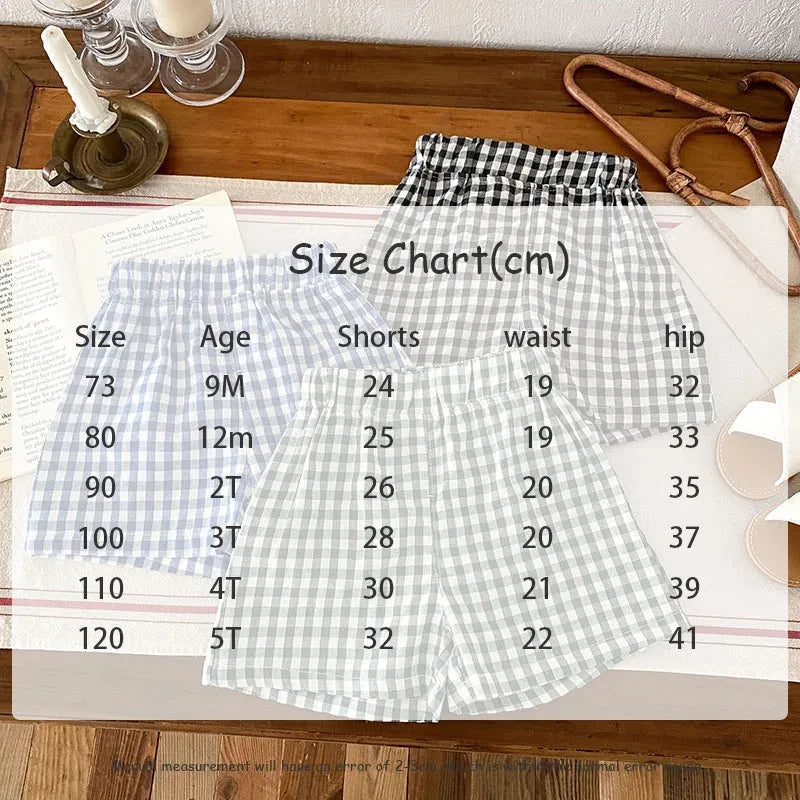 Fruit T-shirt + Checkered Shorts 2PCS