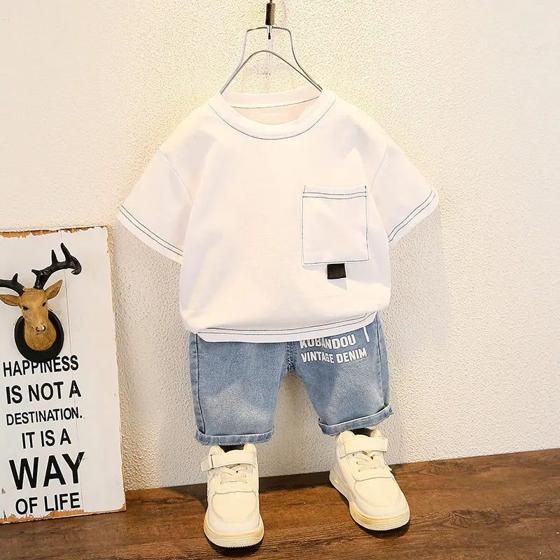 Vintage Jean Short Set