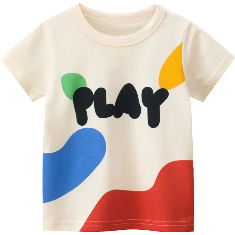 Short Sleeve Graffiti Print tshirt