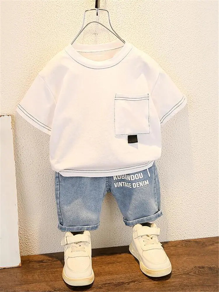 Vintage Jean Short Set