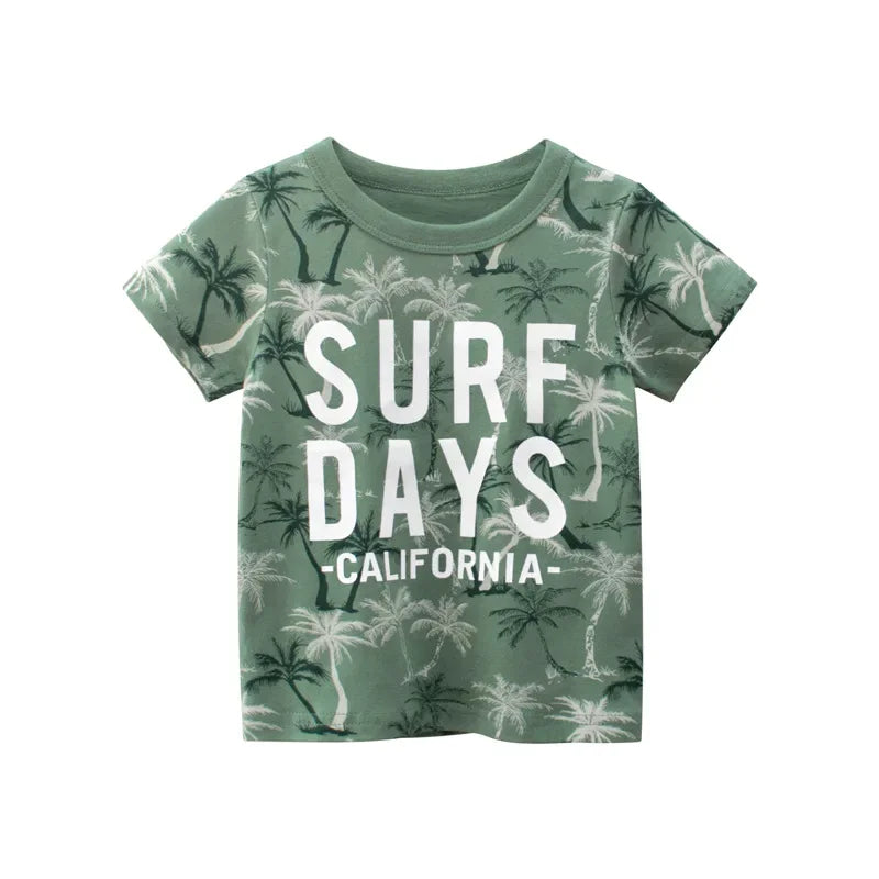Short Sleeve Graffiti Print tshirts