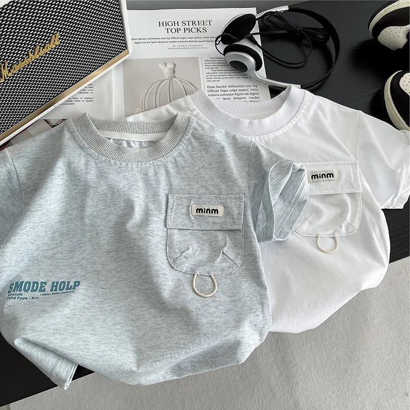 Casual T-Shirt Jean Shorts 2Pcs/Set T