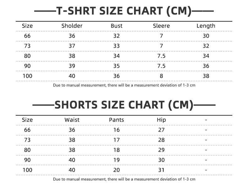 Summer Top Short Sleeve Cotton T Shirt Set