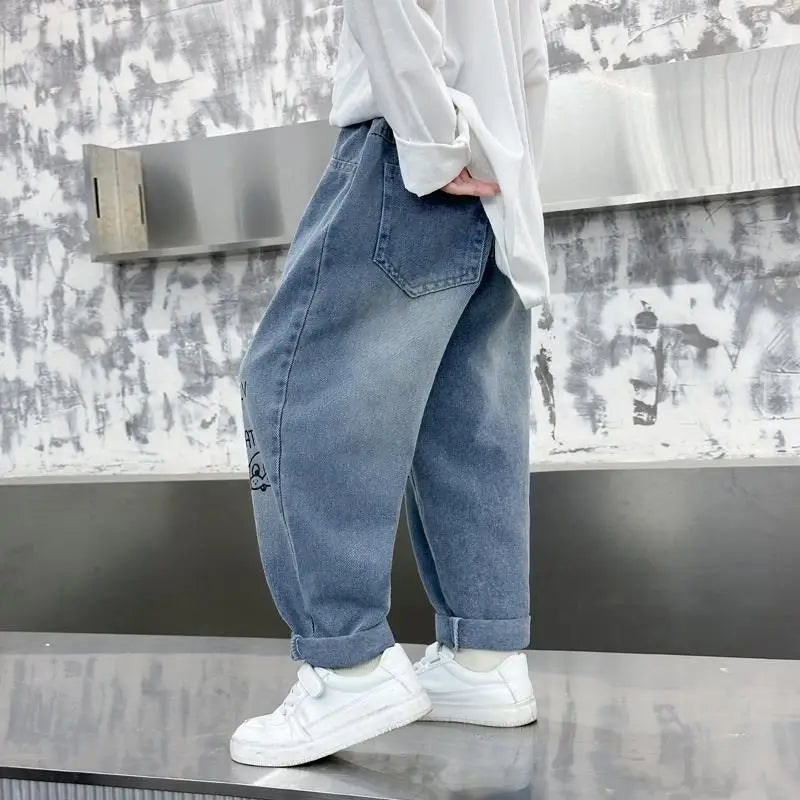 Apple Patch Jeans