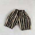 Irregular Stripes Calf-length Pants