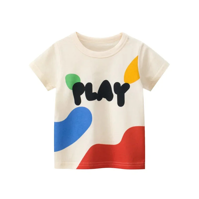 Short Sleeve Graffiti Print tshirts